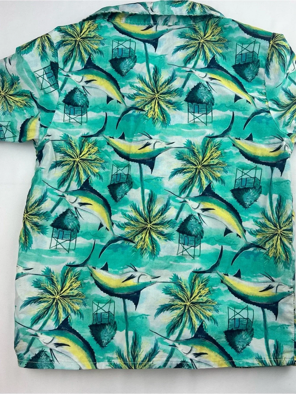 Carter’s Tropical Hawaiian Shirt | Boys 3T | Marlin Print
